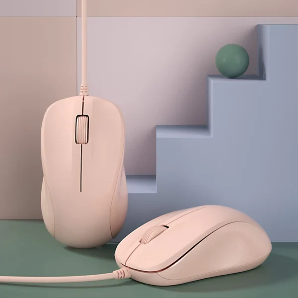 Wire Gaming Mouse Ergonomic 3 Keys Mice Games USB 1200DPI for Xiaomi Huawei Laptop Computer Notebook PC Gamer Pink Magic Mouse