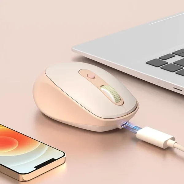 Wireless silent mouse, lightweight and portable, colorful RGB light effect, fast charging and energy-saving mouse